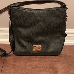 Michael Kors leather monogram crossbody